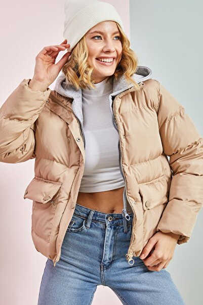 Hiccup Bianco Lucci puffer jacket with Hooded