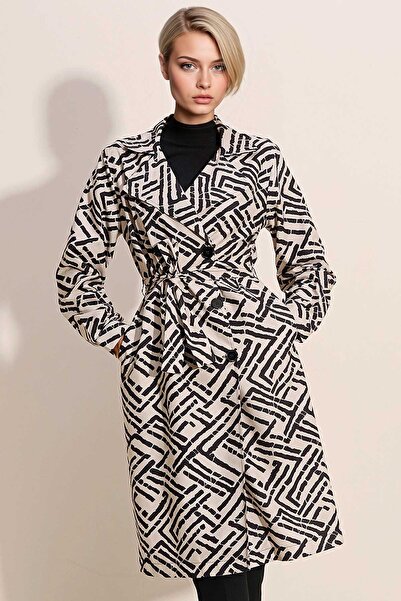 Hiccup Trench cu guler dublu și nasture BDART