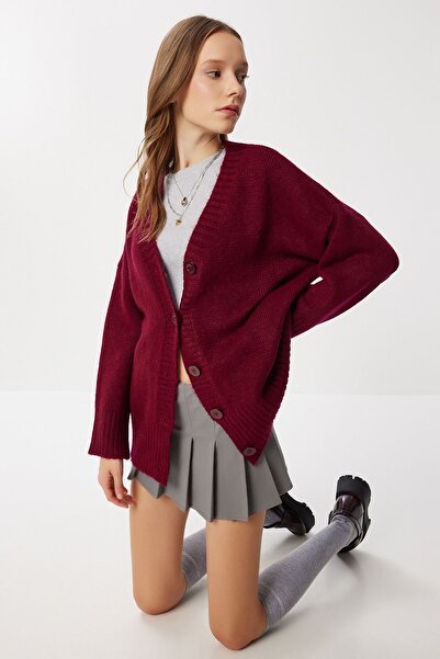 Hiccup Oversized Cardigan with V-Neck and Buttons – ISTANBUL