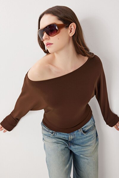 Hiccup Bluză ISTANBUL cu guler asimetric, croială lejeră