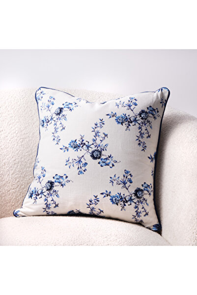 Boutique Blanche cotton floral cushion 45*45cm