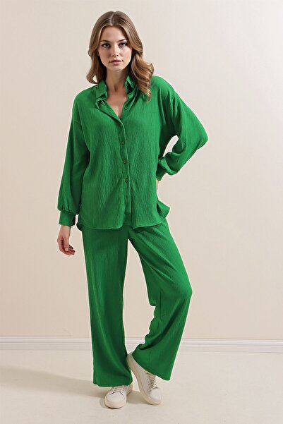 Hiccup BDART Pleteni set košulje i pantalona sa dugim rukavima i dugmićima