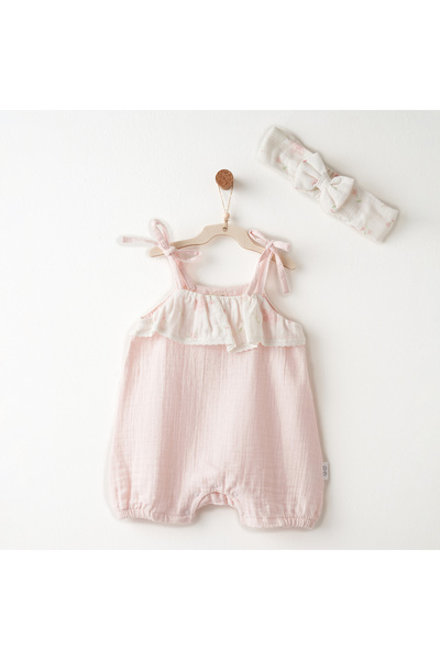 andywawa طقم رومبير للأطفال مع طوق من الموسلين للاستخدام اليومي