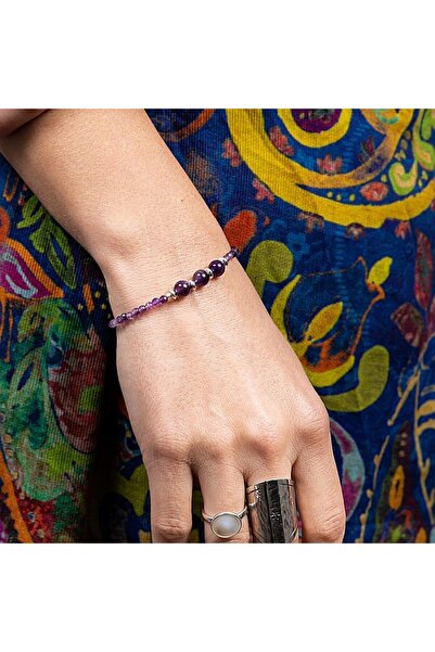 Ezera Brățară Reena pentru femei din pietre de ametist