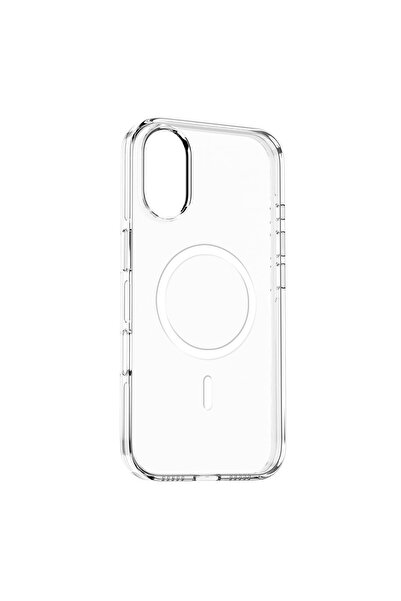 Nimmy iPhone 17 Uyumlu MagSafe Özellikli Sert Royal Şeffaf Telefon Kılıfı