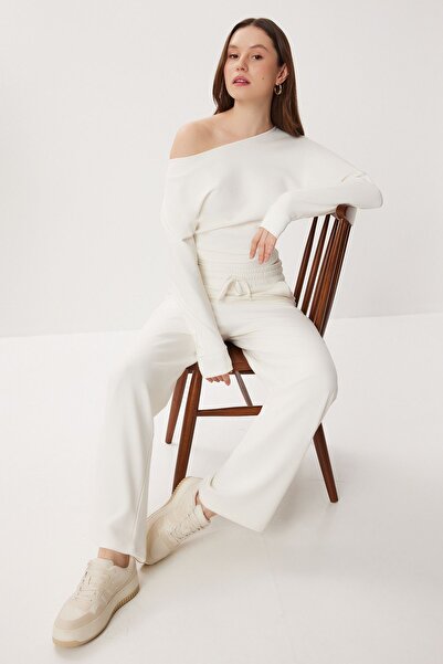 Hiccup Set de două piese cu guler asimetric și mânecă lungă, cu pantaloni cu ...