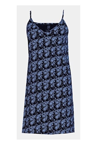 Jil Navy Paisley Slip Dress
