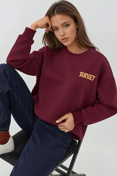 Hiccup Embroidered round neck sweatshirt