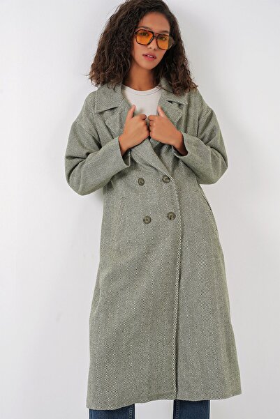 Hiccup BDART long wool coat, loose fit, Oversized