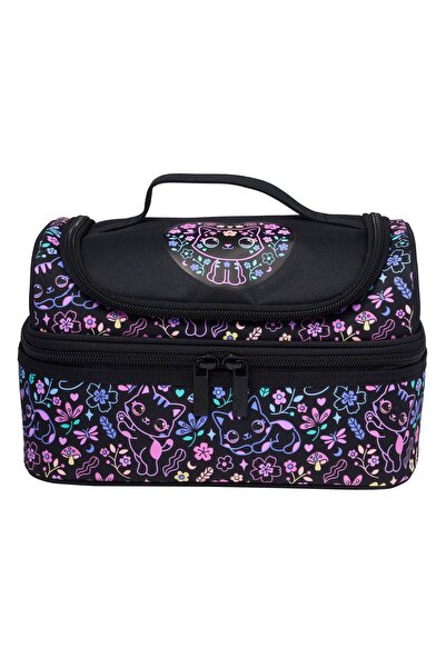 SMIGGLE Eclipse Double Layer Lunch Box Black
