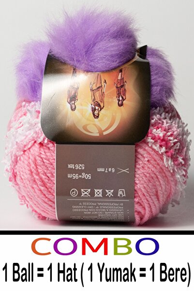 Diva İplik Combo 43 - (Outlet) - Export Surplus Pom-Pom Gift Beanie Cap (1 Ba...