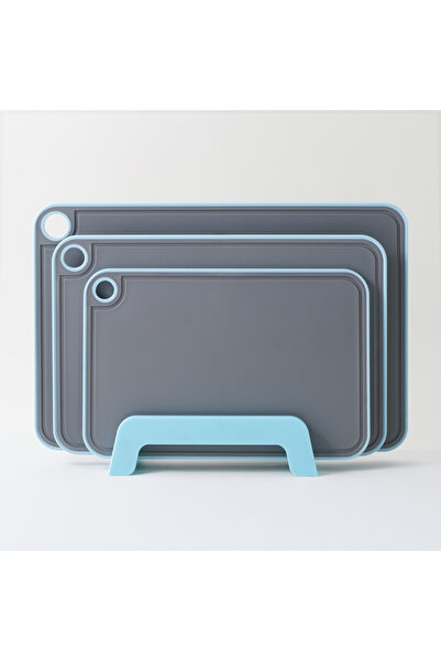 Alberto 3Pcs Big Cutting Boards, Dark Grey