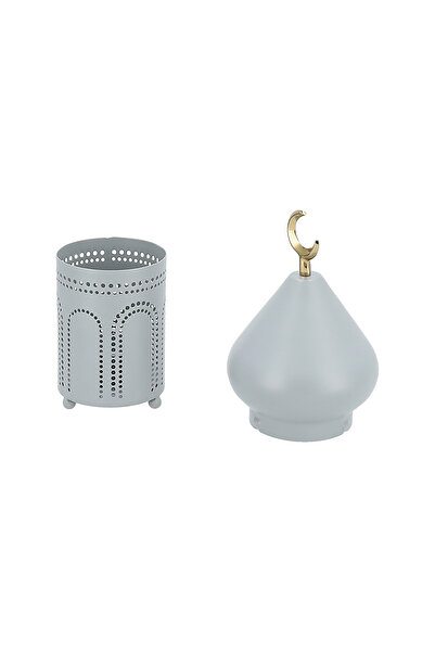 Generic حامل شموع معدني 11 × 11 × 25 سم