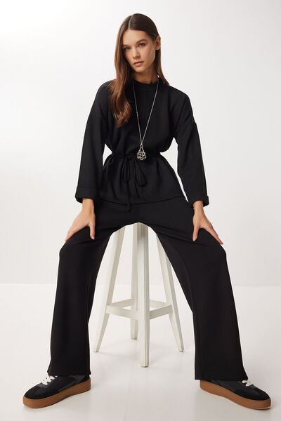 Hiccup ISTANBUL set with long sleeves and loose fit, coordinated, with tie de...