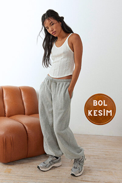 BSBSPOR Erkek / Kadın Siyah / Koyu Gri / Açık Gri Bol Kesim Çift Cepli Paçası...