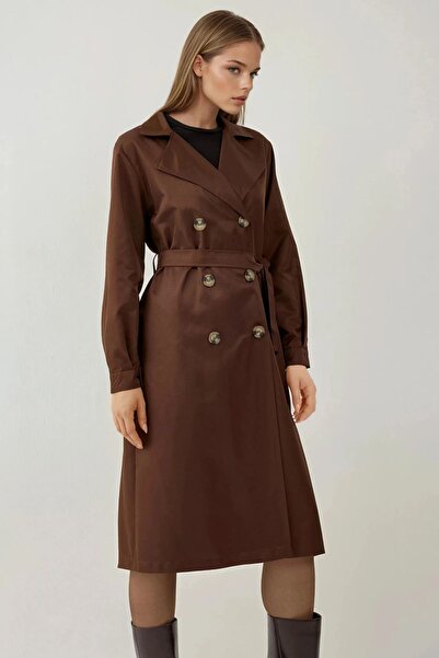 Hiccup Μακρύ παλτό με διπλό πέτο γιακά με κουμπιά BDART