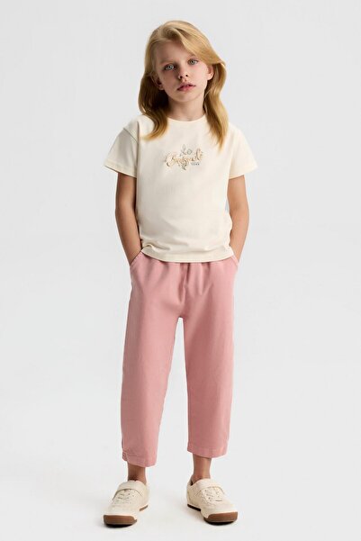 NK Girl's Spring Tshirt 4-8 Years Cream