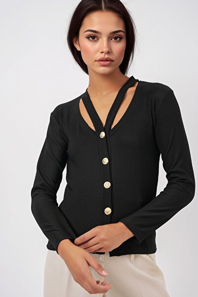 Hiccup BDART simple knitted cardigan with buttons