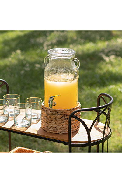 Alberto glass beverage dispenser with basket 3100ml