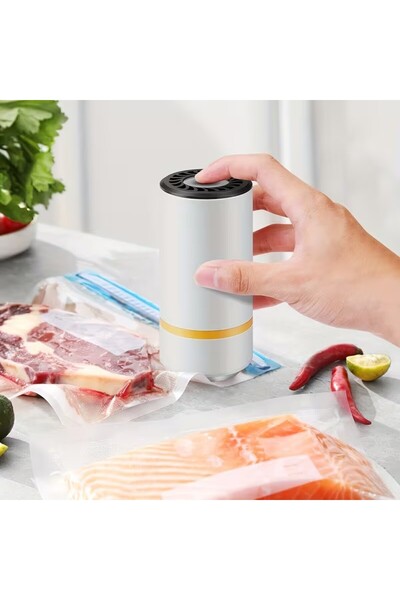 GIA'S WORLD Vacuum sealer plus 10 vacuum bags 26*34 cm with USB charging cable