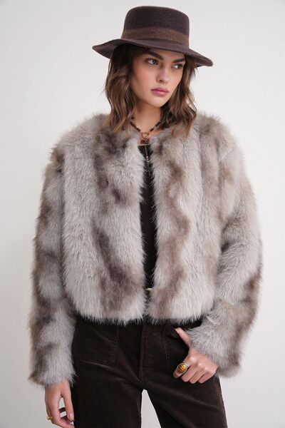 Hiccup Mixray faux fur jacket