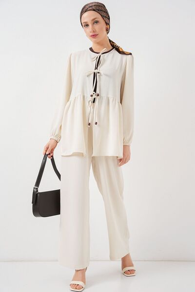 Hiccup Set tunică și pantaloni cu șireturi în față BDART, format din două piese