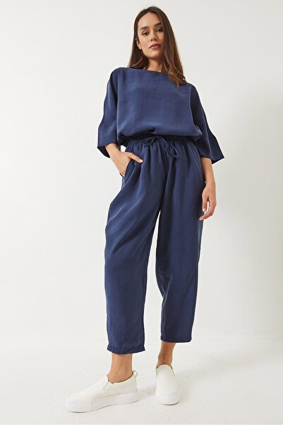 Hiccup Two-piece set in polyester with a boat neck and Oversized
