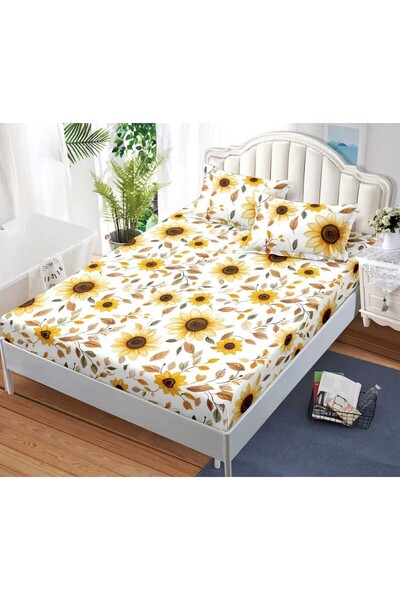 Casa de Vis Cearșaf cu elastic + 2 fețe de pernă, 160/200, Online, JE-43