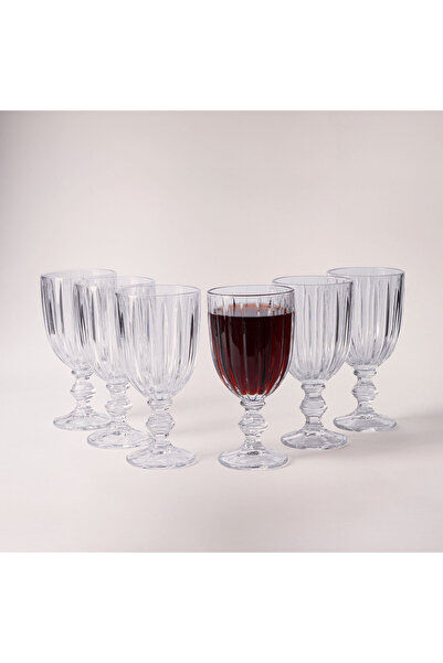 LA MESA 6 pcs ribbed juice glass 8.1*8.1*16.5 cm