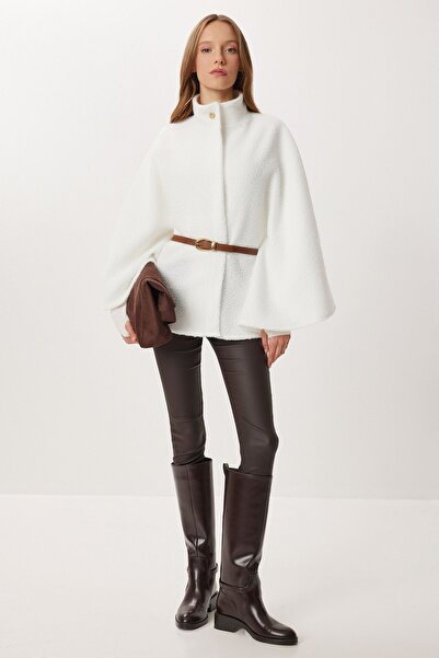 Hiccup ISTANBUL Gabardine jacket with a relaxed fit, semi-high collar and belt