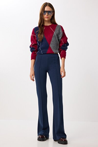 Hiccup ISTANBUL flared long leggings with elastic waist