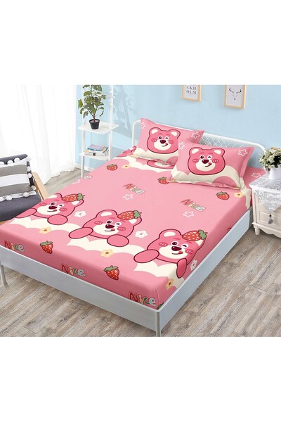 Casa de Vis Cearșaf cu elastic + 2 fețe de pernă, 160/200, Online, JE-40