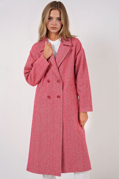 Hiccup BDART long wool coat, loose fit, Oversized