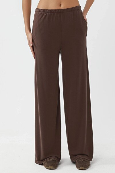 Hiccup Busem Elastic Waist Straight Leg Trousers