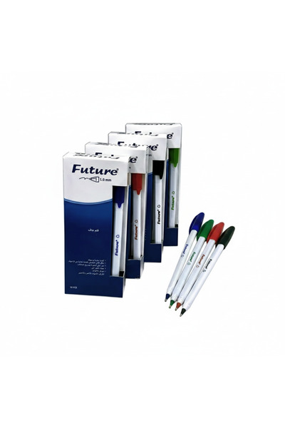 FUTURE - 1mm ballpoint pen - Box of 10 multi-colored pens