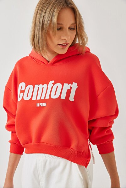 Hiccup Bianco Lucci three-thread brushed side zip cropped sweatshirt