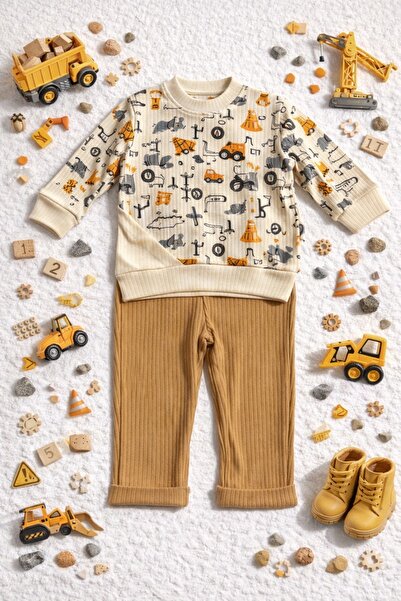 Luna Hayvan Figürlü Erkek Bebek 2 Li Takım