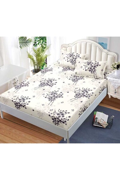 Casa de Vis Fitted sheet with elastic + 2 pillowcases, 160/200, Online, JE-59