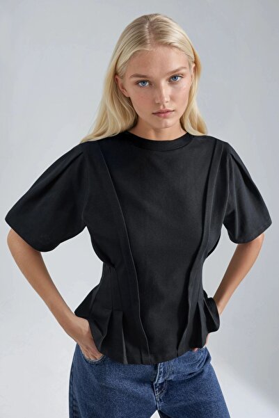 Hiccup Tricou cu guler rotund ajustat