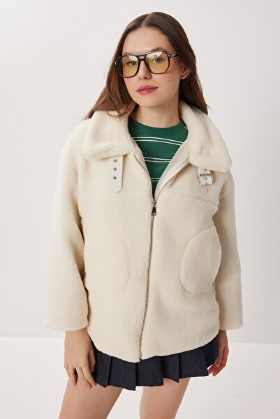 Hiccup ISTANBUL Oversized full-zip plush jacket