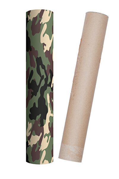 Bigaimaj Refrigerator and Dishwasher Door Self-Adhesive Foil Covering Camouflage Military Pattern