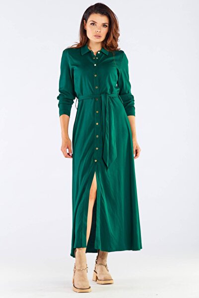 Awama Dress A451 - Green - L