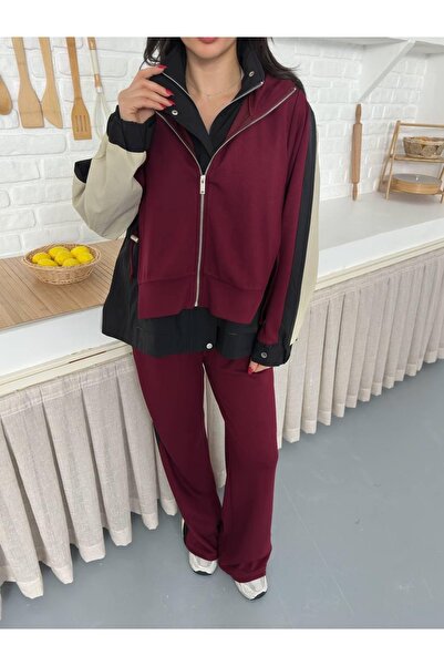 Ekim Store Shawl Detail Cardigan Pants Double Set