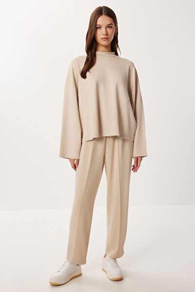 Hiccup ISTANBUL Set din două piese cu bluză cu guler rotund și pantaloni drep...