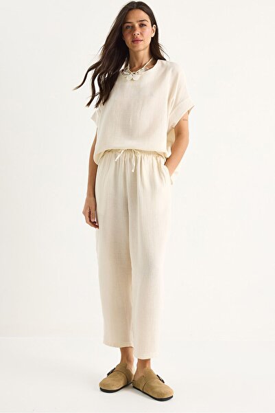 Hiccup Set de două piese cu bluză cu mânecă jumătate și pantaloni comozi din ...