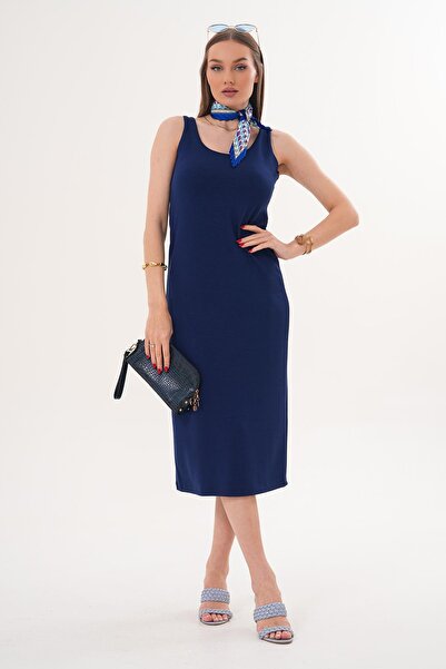 ŞİMAL Women's Strappy Long Dress 260101 -