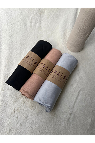 shalby Hijab Combed Cotton Shawl (Set of 3) Jersey Fabric