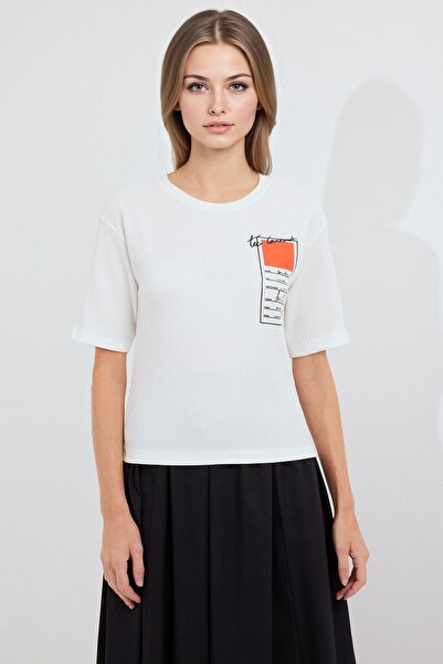 Hiccup Bdart Printed Round Neck Short Sleeve T-Shirt