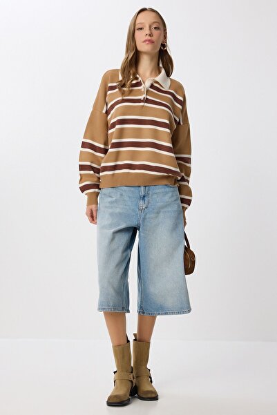 Hiccup ISTANBUL striped sweater with polo collar