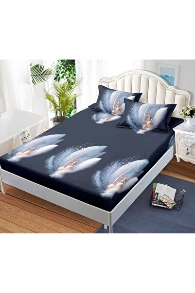 Casa de Vis Cearșaf cu elastic + 2 fețe de pernă, 160/200, Online, JE-47